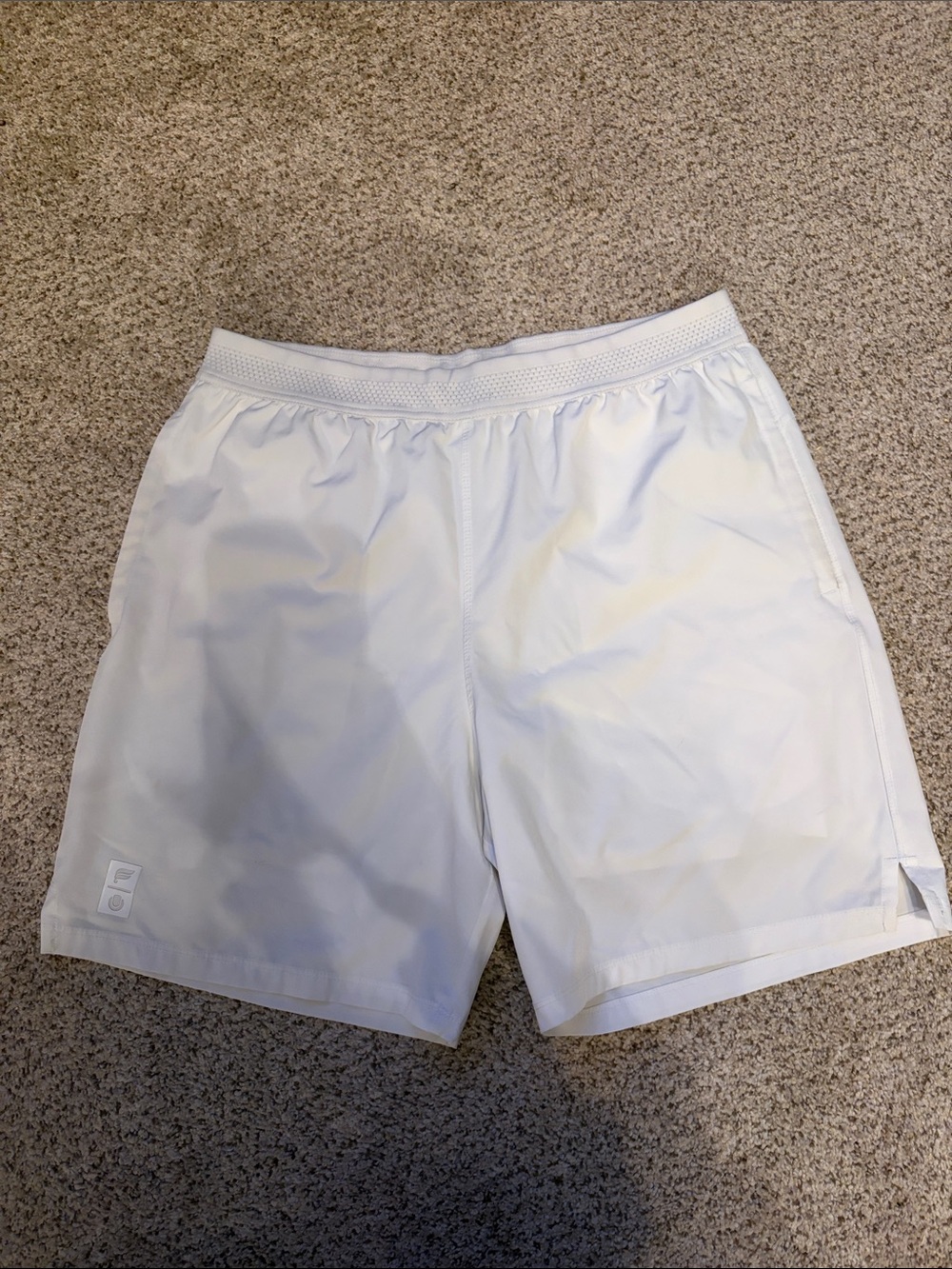 Fabletics Men's White Performance Athletic Shorts